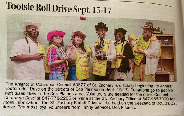 2023 Knights of Columbus Tootsie Roll Drive