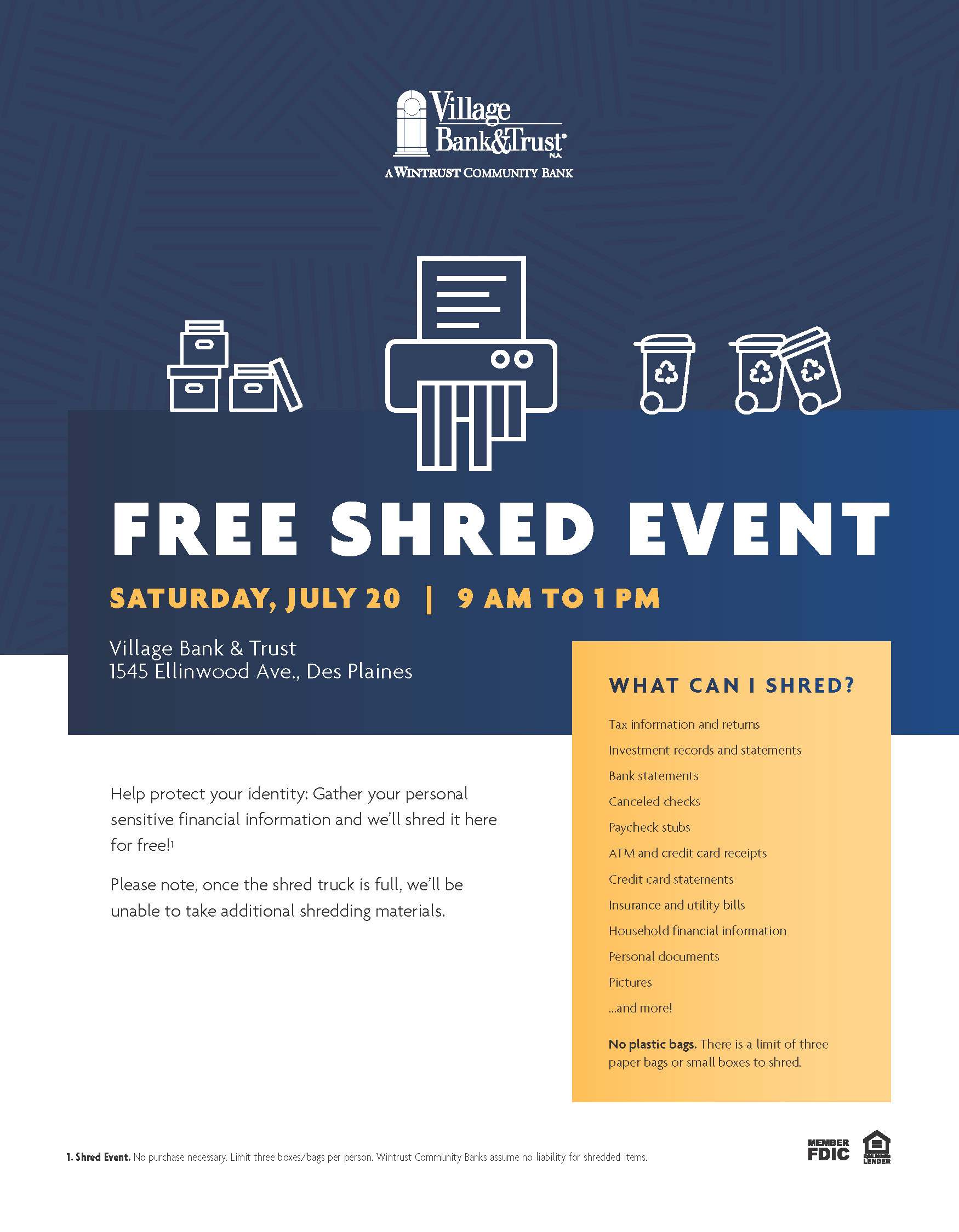 Village Bank Shred Event 2024