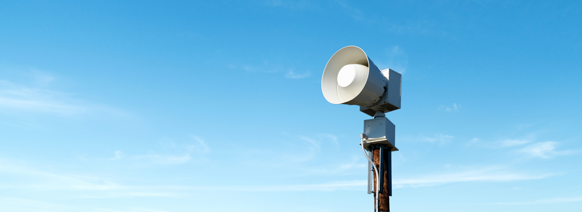 Emergency warning siren updates